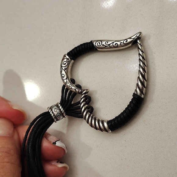 Brighton Heritage Heart Black Corded Pendant Necklace - Picture 8 of 8